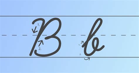how to make a cursive b.